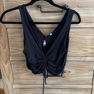 Black Ruched Tank